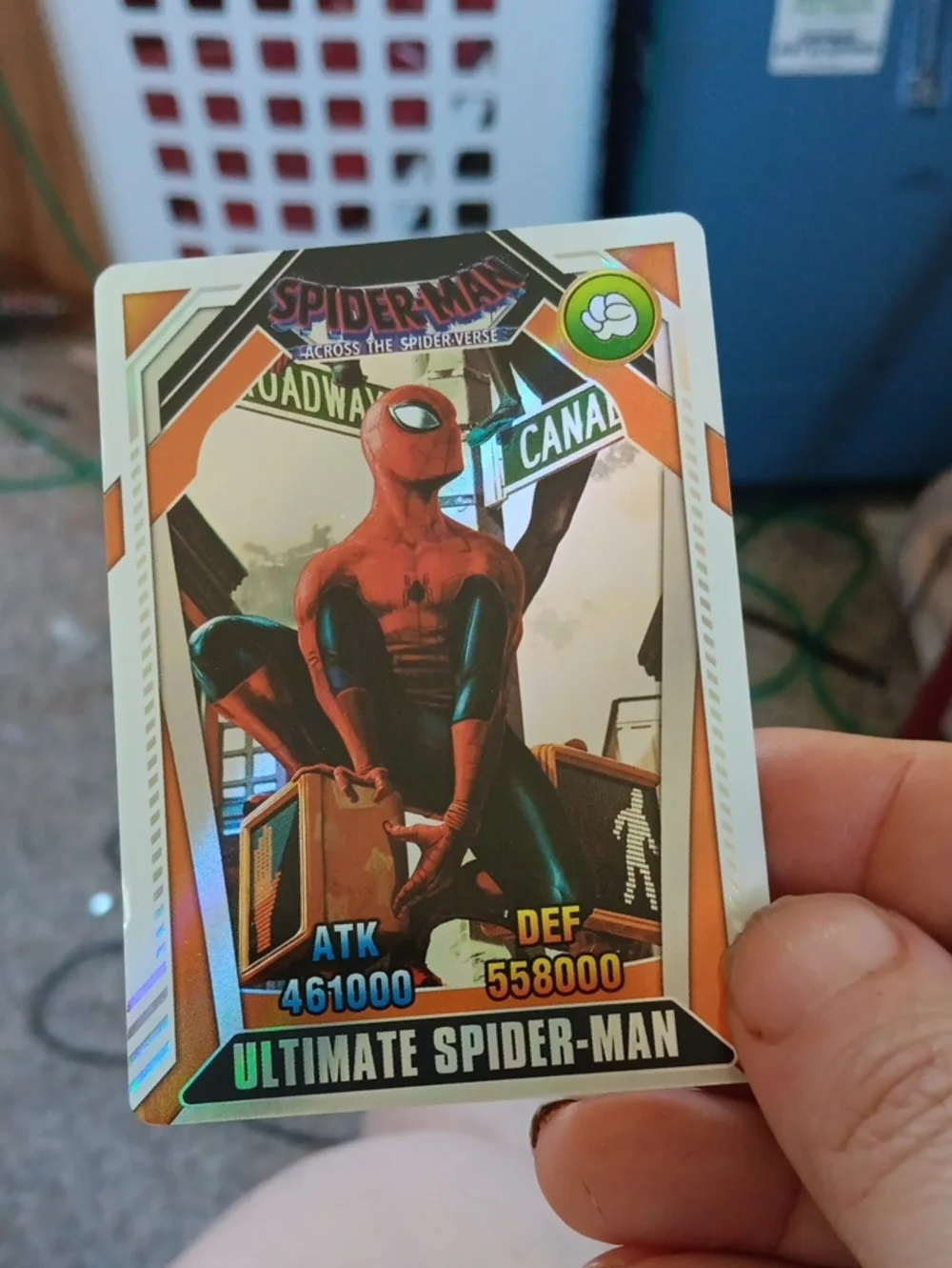 Marvel Ultimate Spider-Man Collectible Card - Red, Blue, Orange